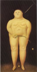 fernando botero Adam And Eve Adam painting