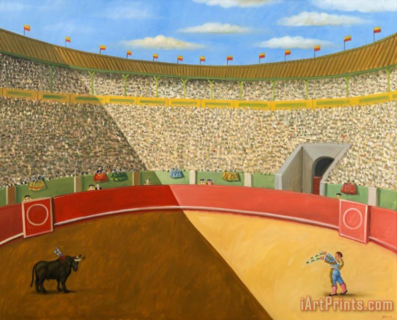 Arena, 2004 painting - Fernando Botero Arena, 2004 Art Print