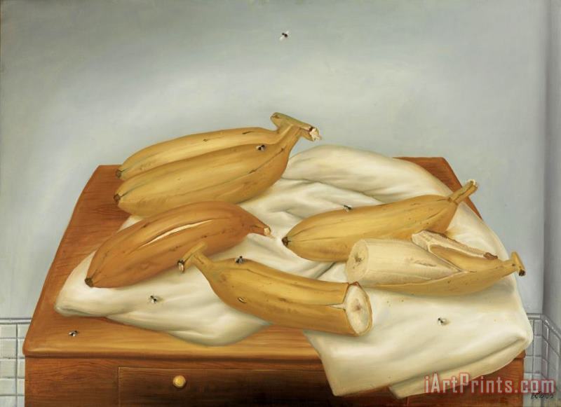 Fernando Botero Bananas, 1975 Art Painting