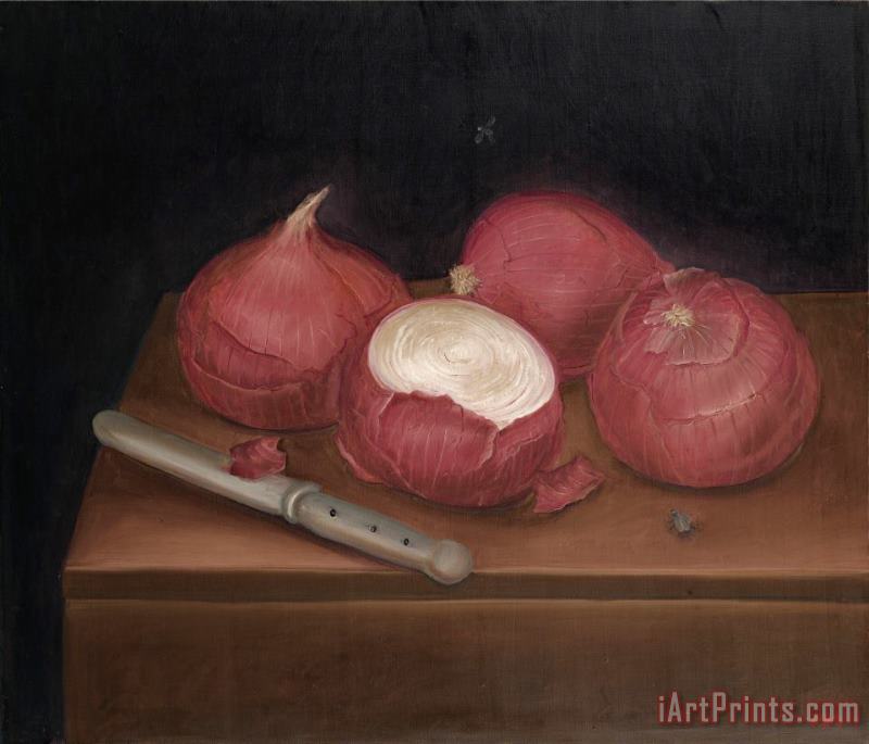 Cebollas Espanolas (spanish Onions), 1969 painting - Fernando Botero Cebollas Espanolas (spanish Onions), 1969 Art Print