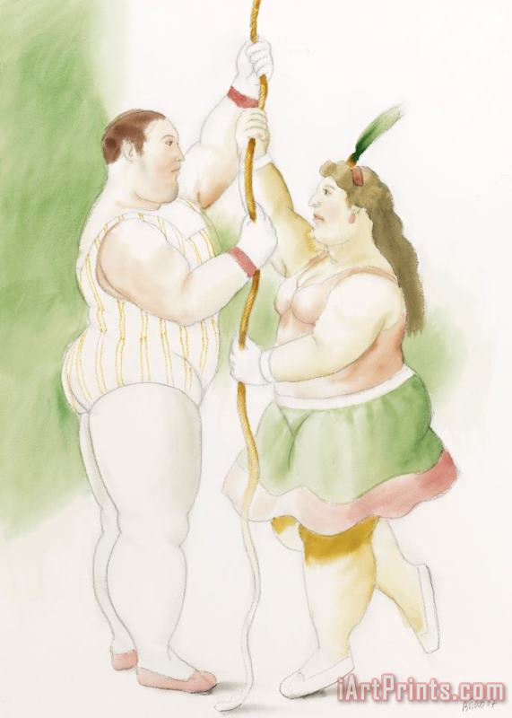 Fernando Botero Circus Act, 2007 Art Painting