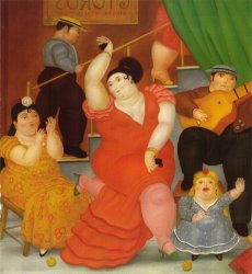 Fernando Botero Flamenco painting