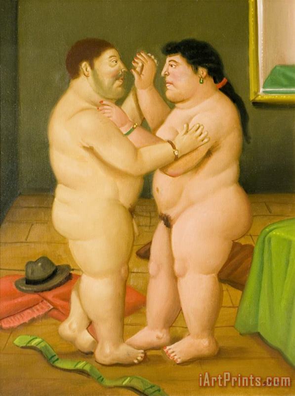 Fernando Botero La Danse, 2005 Art Painting