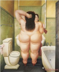 Fernando Botero La Salle De Bain