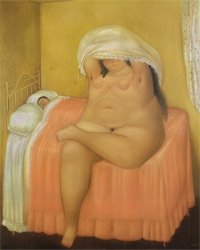 Fernando Botero Lovers painting