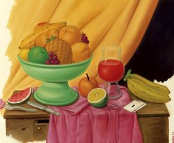 Fernando Botero Nature Morte Aux Cartes, 1994