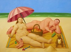 Fernando Botero Nudist Family, 2009