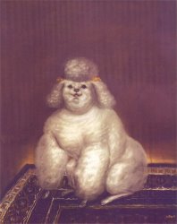 Fernando Botero Poodle painting