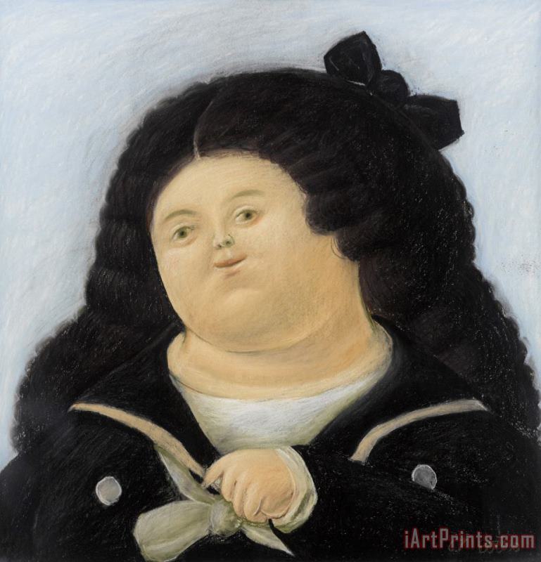 Fernando Botero Portrait of a Schoolgirl, 1967 Art Print