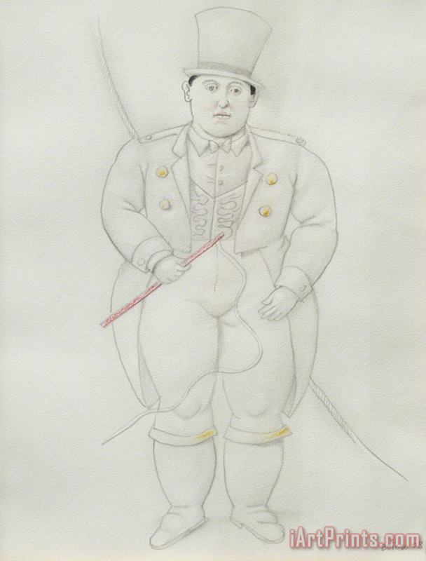 Fernando Botero Ring Master, 2008 Art Painting