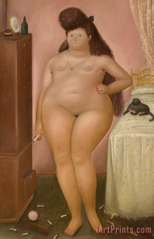 Rosalba painting - Fernando Botero Rosalba Art Print