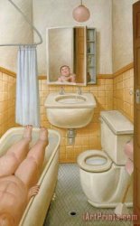 Fernando Botero The Bath painting