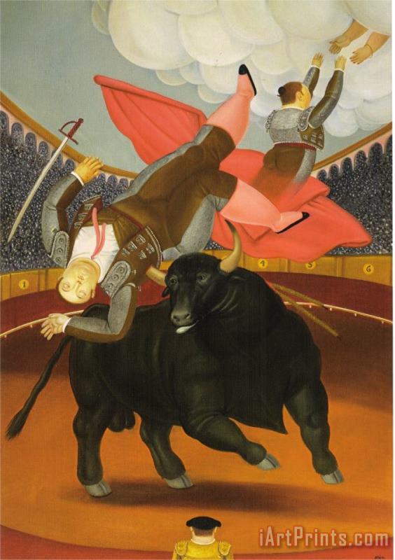 fernando botero The Death of Luis Chalet Art Painting