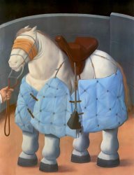 Fernando Botero The Horse painting
