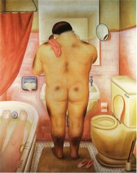 Fernando Botero Tribute to Bonnard 1 painting