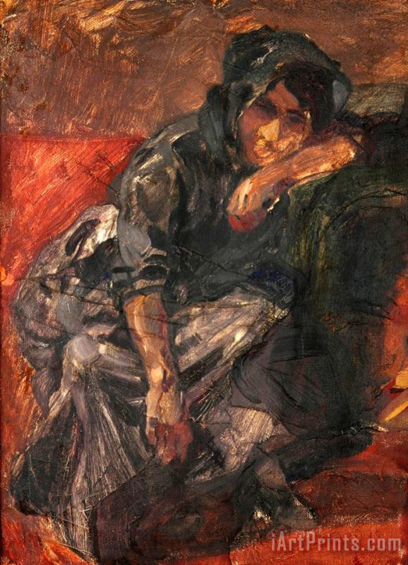 Estudio De Mujer O Retorno Al Hogar painting - Fernando Fader Estudio De Mujer O Retorno Al Hogar Art Print