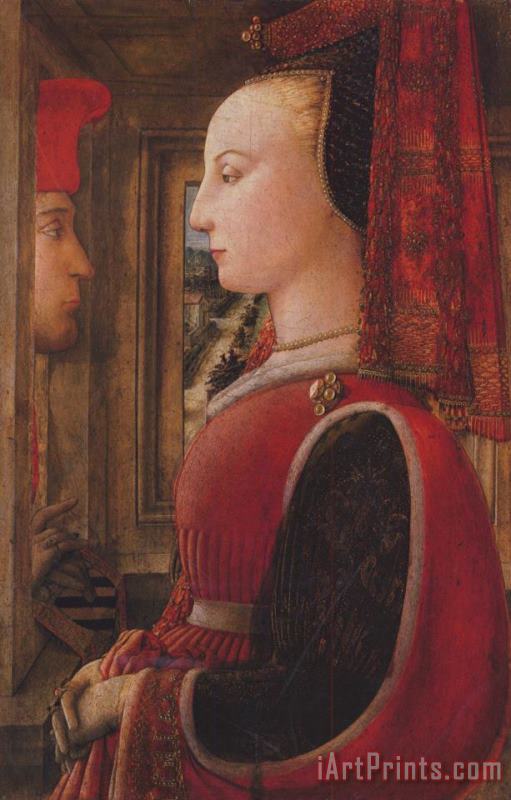 Two Figures painting - Filippino Lippi Two Figures Art Print