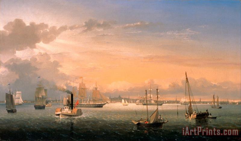 Fitz Henry Lane Boston Harbor Art Print