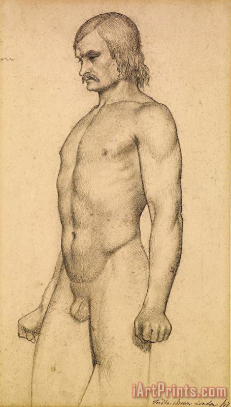 Male Nude 2 painting - Ford Madox Brown Male Nude 2 Art Print