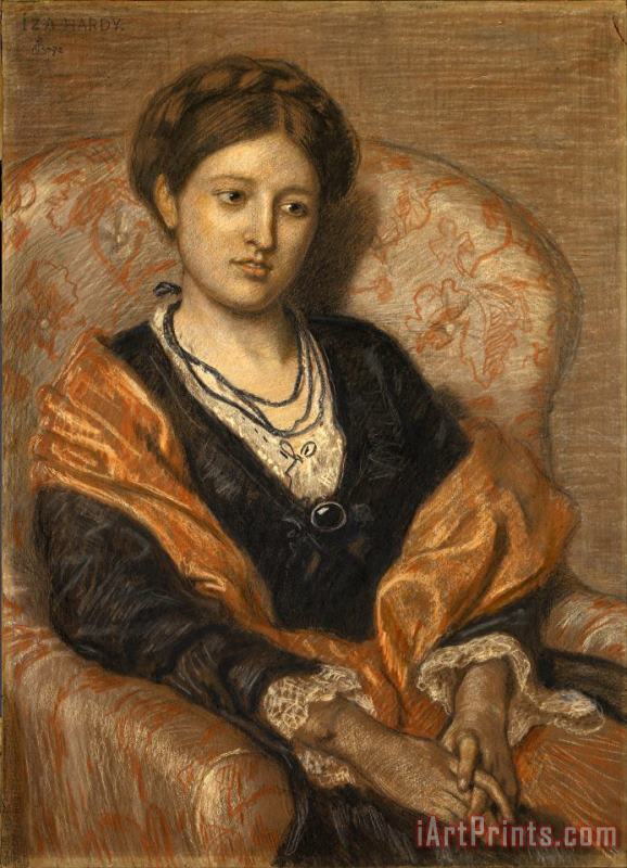 Ford Madox Brown Portrait of Miss Iza Duffus Hardy Art Painting