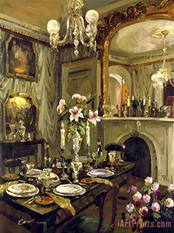 The Dining Room painting - Foxwell The Dining Room Art Print