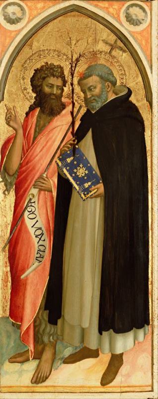 Saint John The Baptist And Saint Dominic painting - Fra Angelico Saint John The Baptist And Saint Dominic Art Print