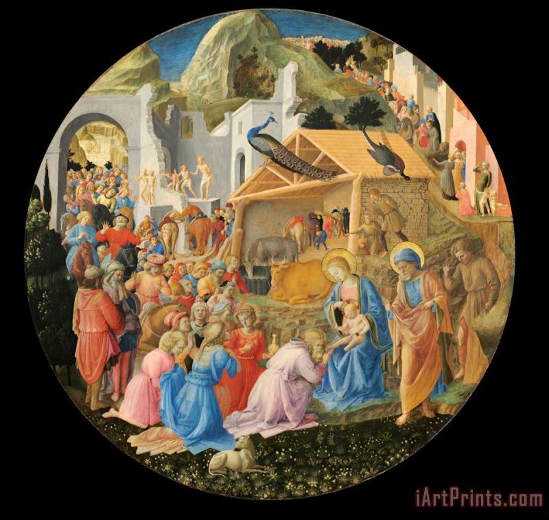 Fra Angelico and Fra Filippo Lippi The Adoration of The Magi Art Painting