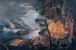 Frances Flora Bond Palmer The Mississippi in Time of War painting