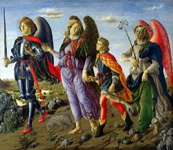 Francesco Botticini The Three Archangels And Tobias
