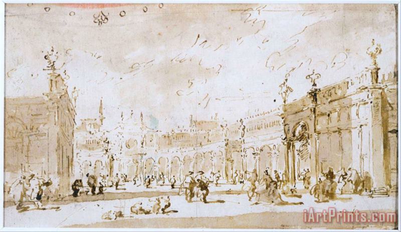 Francesco Guardi Piazza San Marco Art Print