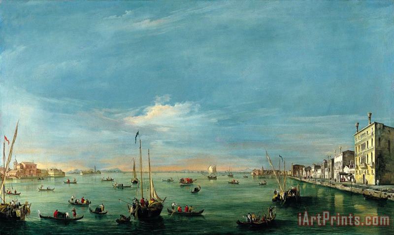 Francesco Guardi View of The Giudecca Canal And The Zattere Art Print