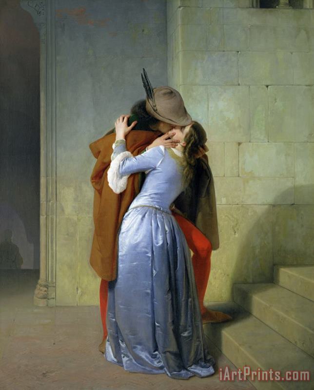 The Kiss painting - Francesco Hayez The Kiss Art Print