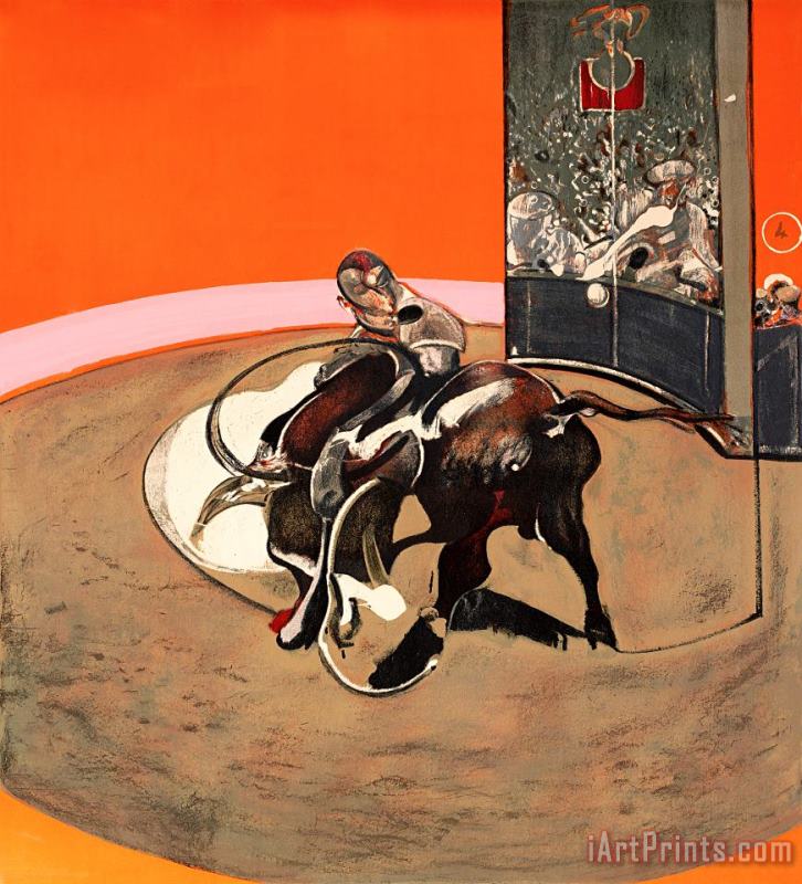 Francis Bacon Etude Pour Une Corrida, 1971 Art Painting