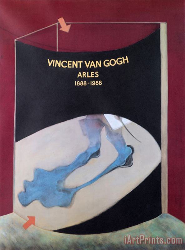 Hommage to Vincent Van Gogh, 1989 painting - Francis Bacon Hommage to Vincent Van Gogh, 1989 Art Print