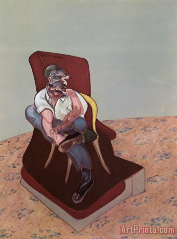 Francis Bacon Lithograph 'lucian Freud', 1966 Art Painting