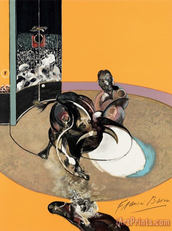 Francis Bacon Miroir De La Tauromachie, 1990 Art Painting