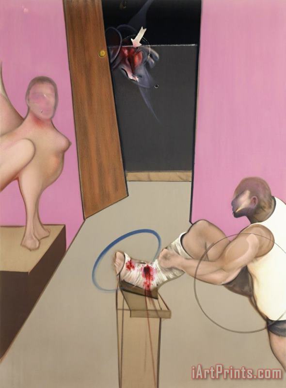 Francis Bacon Oedipus And The Sphinx After Ingres, 1983 Art Painting