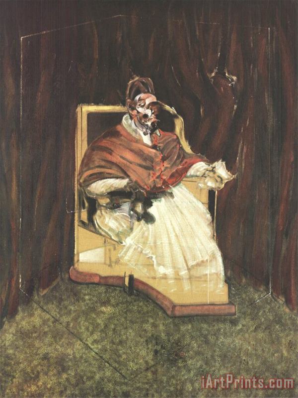 Pope Innocent Xii, 1995 painting - Francis Bacon Pope Innocent Xii, 1995 Art Print