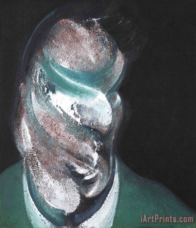 Study for Head of Lucian Freud, 1967 painting - Francis Bacon Study for Head of Lucian Freud, 1967 Art Print