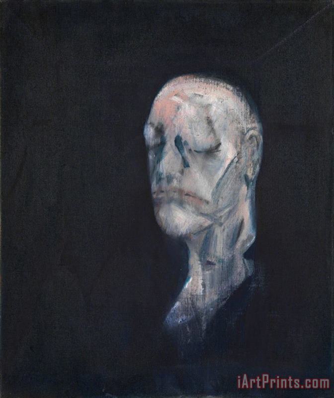 Francis Bacon Study for Portrait II (after The Life Mask of William Blake), 1955 Art Painting
