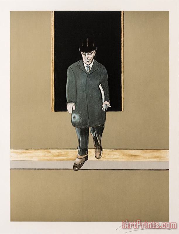 Triptych, 1987 painting - Francis Bacon Triptych, 1987 Art Print