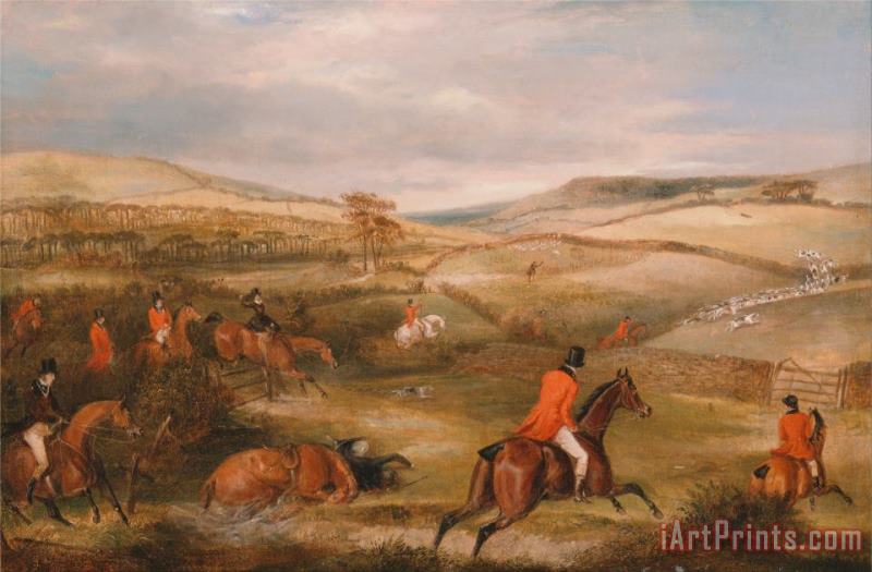 Francis Calcraft Turner The Berkeley Hunt, 1842 The Chase Art Painting