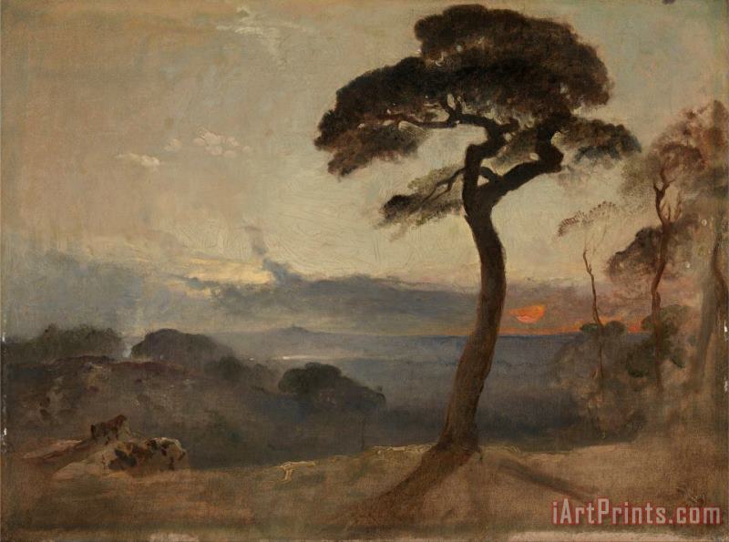 Francis Danby Hampstead Heath, Sunset Art Painting
