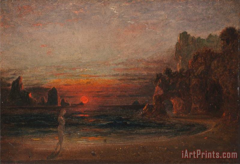 Francis Danby Study for 'calypso's Grotto' Art Painting