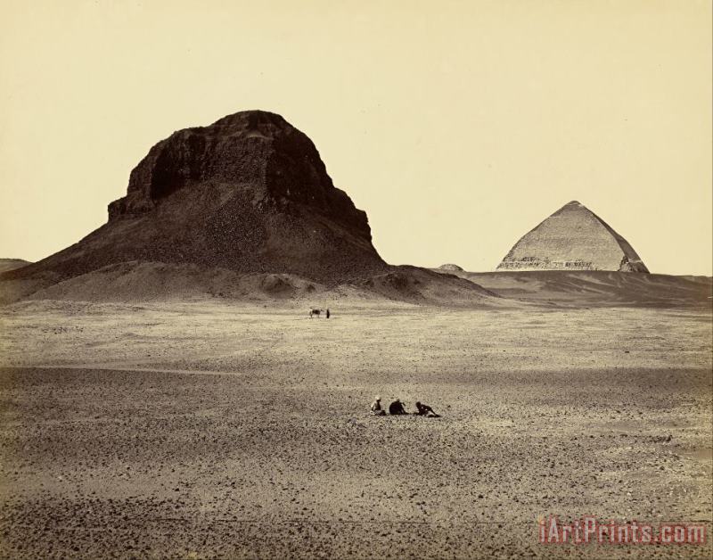 Francis Frith The Pyramids of Dahshoor, From The East Art Painting