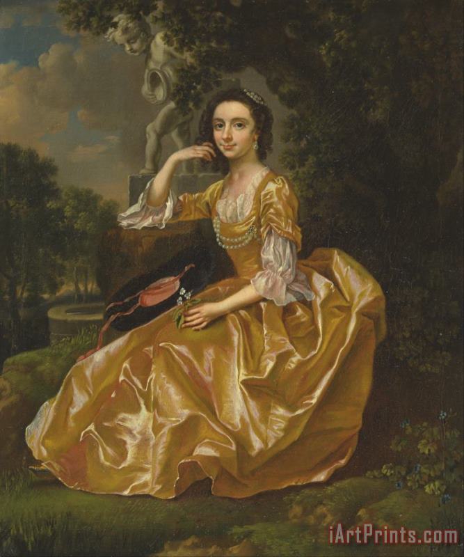Francis Hayman Mrs. Mary Chauncey Art Painting