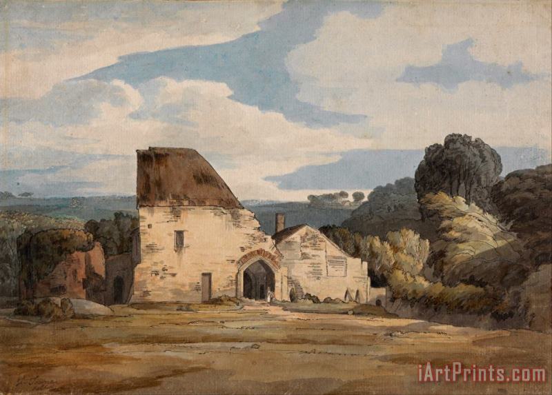 Dunkerswell Abbey, August 20, 1783 painting - Francis Swaine Dunkerswell Abbey, August 20, 1783 Art Print