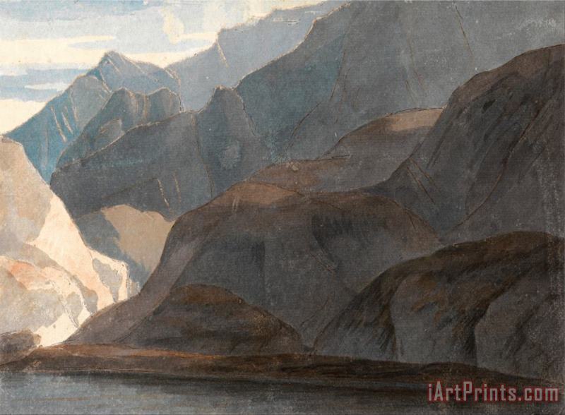 Francis Swaine On The Lake of Como Art Print