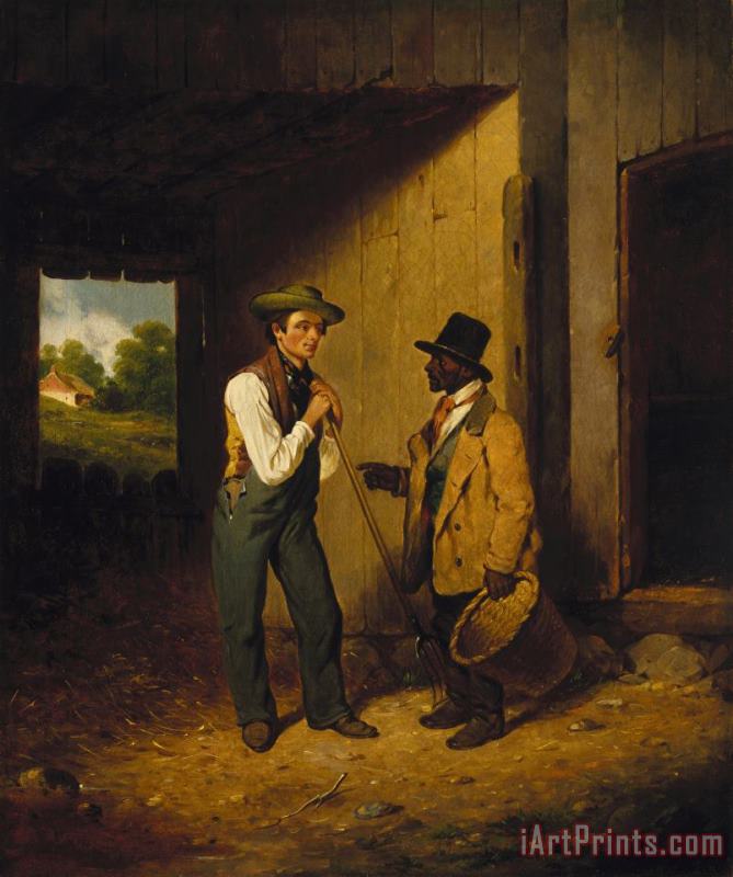 Francis William Edmonds All Talk And No Work Art Painting