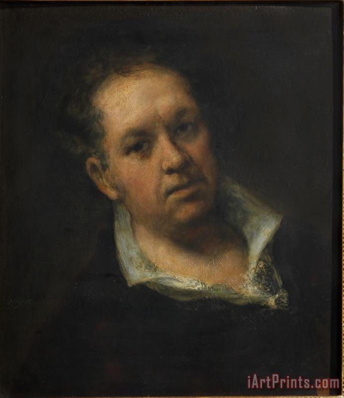 Autorretrato painting - Francisco De Goya Autorretrato Art Print